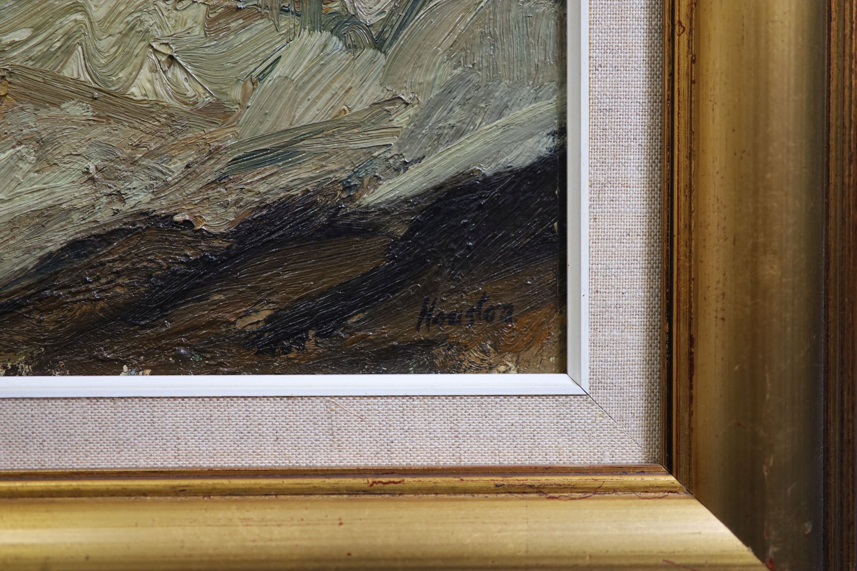 John Houston (1930-2008), Stormy Sea, Evening, 1986, Oil on canvas, 51 x 61cm.